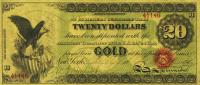p245 from United States: 20 Dollars from 1863